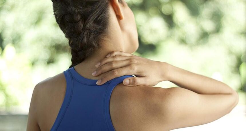 pain in the neck in osteochondrosis