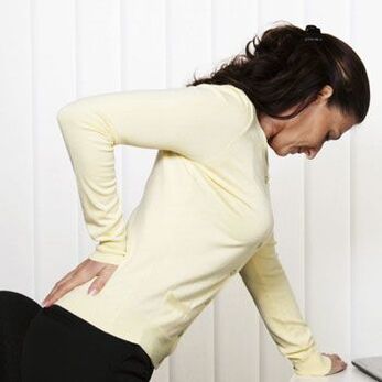 back pain in a woman